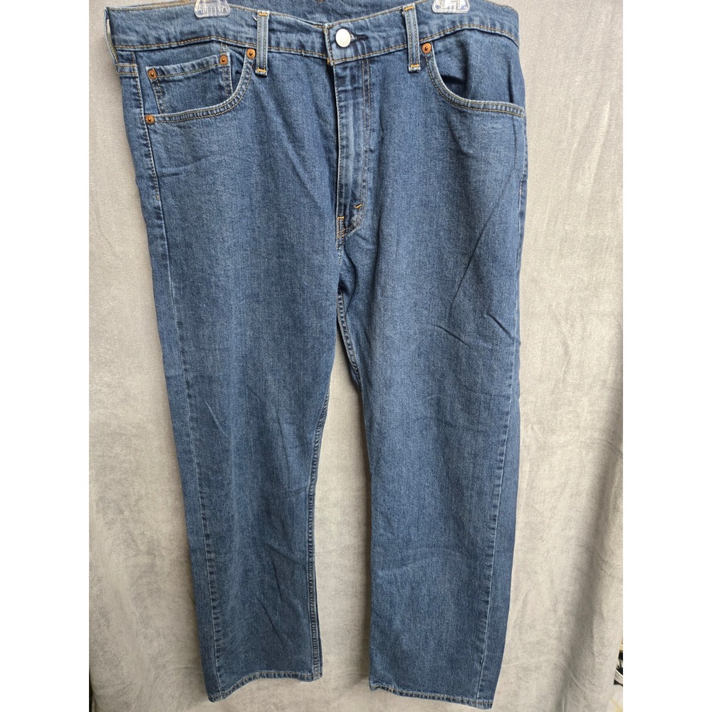 Levis 505 Regular Fit Straight Leg Jeans Mens‎ 38x30 Medium Wash Blue Denim